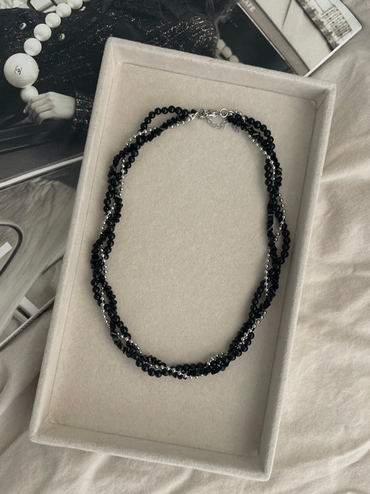 Колье "Черный шёлк"