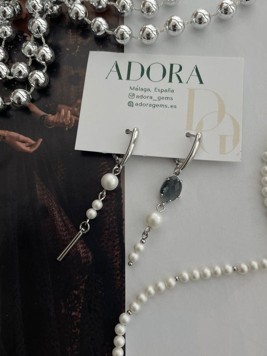 Серьги с кристаллами