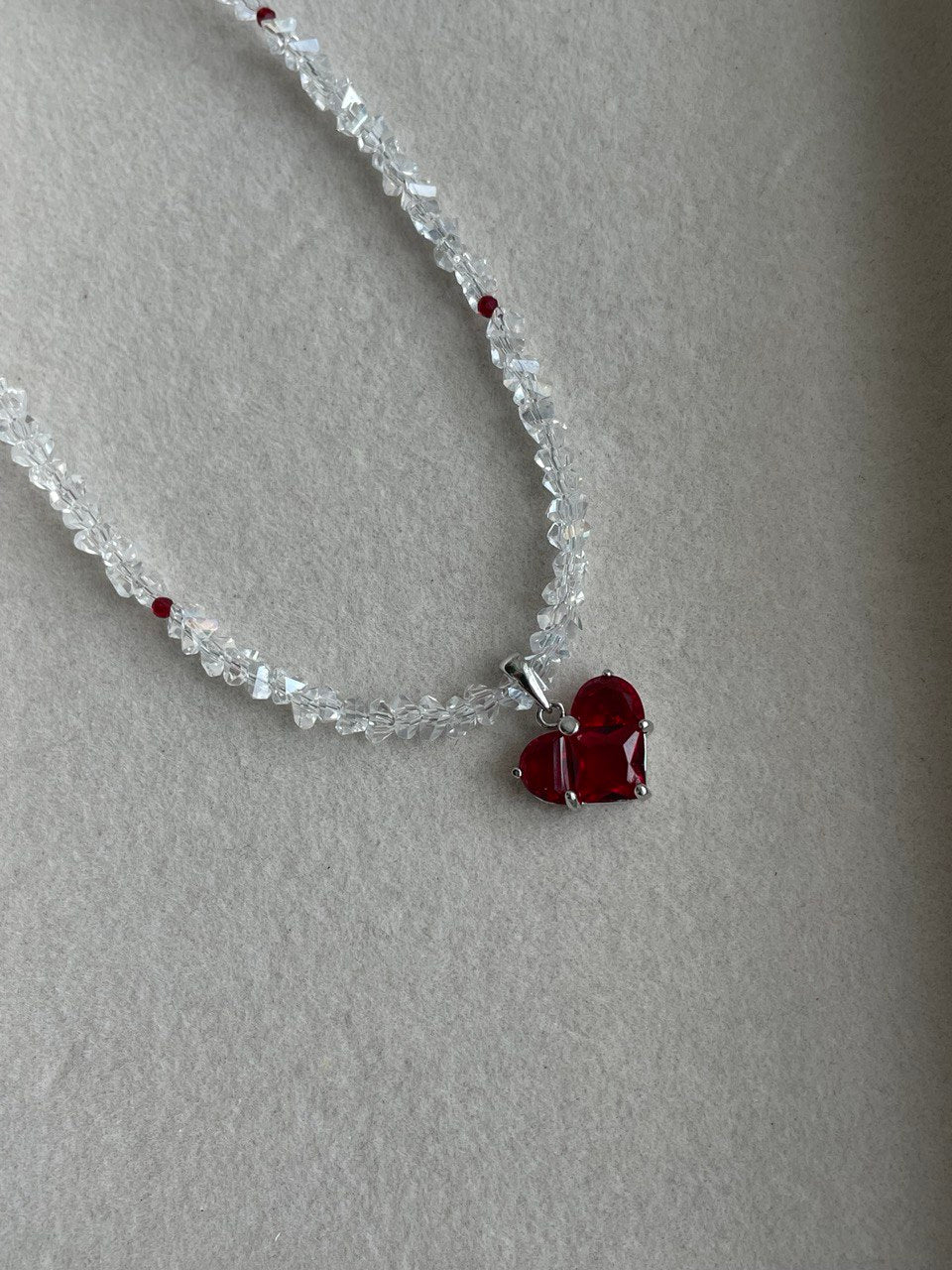 Колье "Сияние" с сердцем