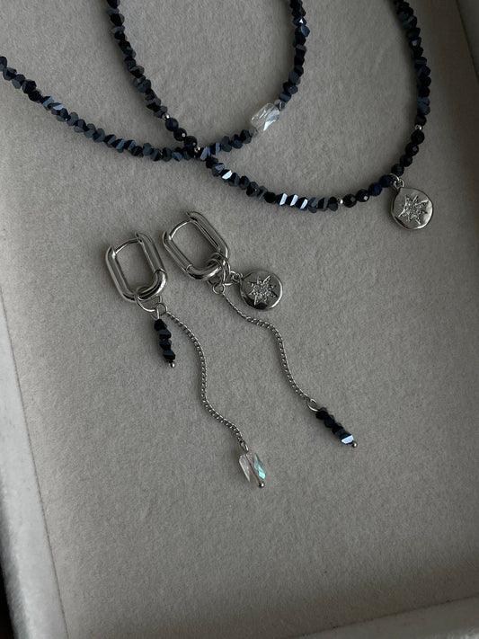 Серьги - овалы "Путеводная звезда"