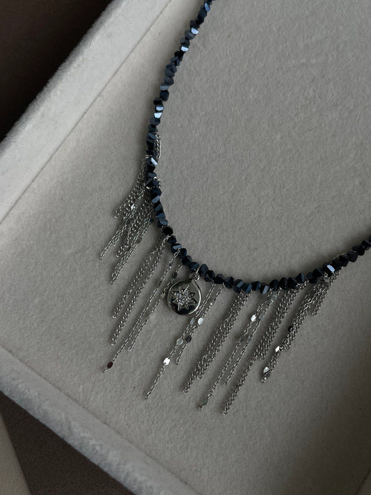 Колье "Путеводная звезда" с цепями