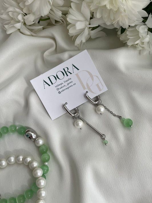 Серьги - овалы "Нежность"