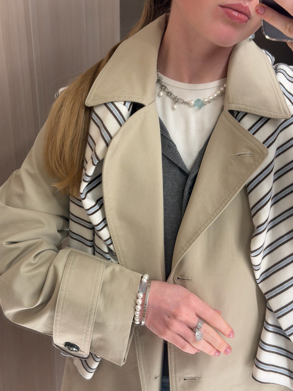 Браслет с аквакварцем