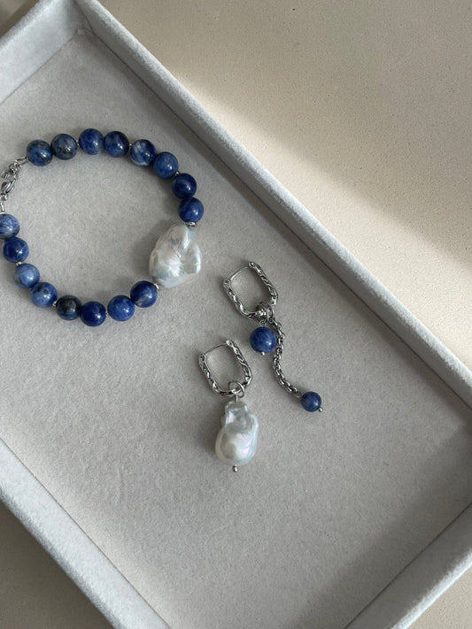 Серьги со съёмными подвесками