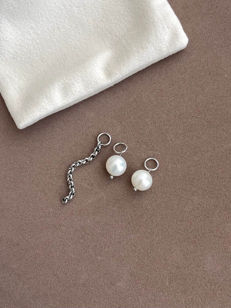Набор подвесок с жемчугом